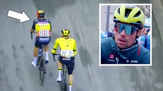 Remco Evenepoel CRAZY Attack Against Primoz Roglic  ParisNice 2024 Stage 1 [upl. by Airtemad365]