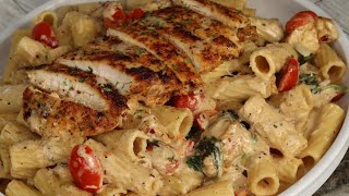 Creamy Tuscan Chicken Pasta Recipe Easy Pasta Recipe [upl. by Drus]