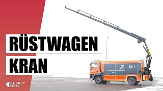 Feuerwehr Spezial Der RÜSTWAGENKRAN am Berliner Flughafen  TH amp Bergung [upl. by Seften]