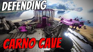 DEFENDING Carno Cave From Our BIGGEST ENEMY  Ark [upl. by Sackville271]