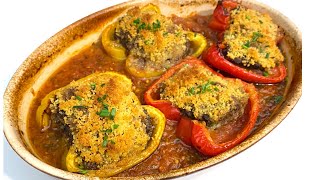 POIVRONS FARCIS À LA VIANDE HACHÉE RECETTE FACILE [upl. by Aleras]