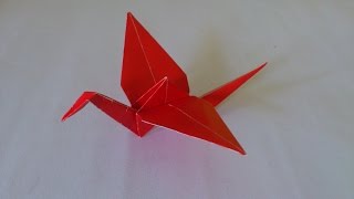 Cara Membuat Origami Burung Bangau  Origami Burung  Origami Binatang [upl. by Pryor]