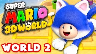 Super Mario 3D World  World 2 100 Nintendo Wii U Gameplay Walkthrough [upl. by Adeehsar955]