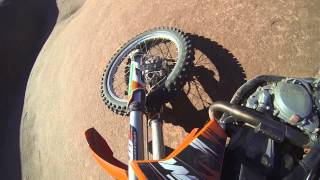 Dirt Bike Crash on Slickrock Trail  Moab Utah [upl. by Aihtela]