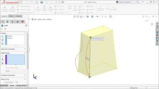 Lofts  Guide Curves in SOLIDWORKS 2016 [upl. by Akimihs]