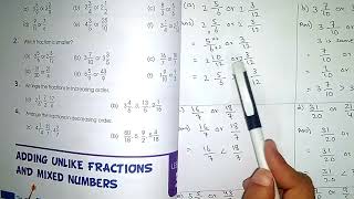 Comparing and Ordering fraction class 5 lesson2 pg46 Apsacs maths solution by sabahat sitara [upl. by Argella]