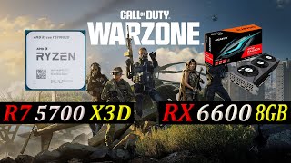 RYZEN 7 5700X3D  RX 6600 8GB  WARZONE 30 Competitive Settings 1080p [upl. by Suoilenroc]