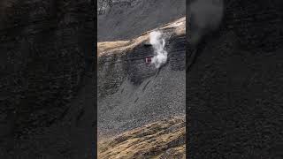 F18 Shooting and Flyover Dramatic Cliffside Maneuvers at Axalp [upl. by Shay306]