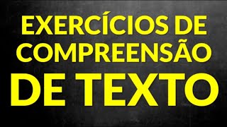 📌 Vamos praticar exercícios de compreensão de textos Prof Alda [upl. by Atinauq501]