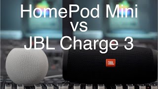 Homepod Mini vs JBL Charge living with both [upl. by Amlez]