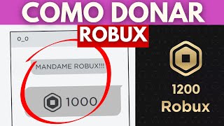 Como Donar Robux En Roblox A Un Amigo [upl. by Ramas]