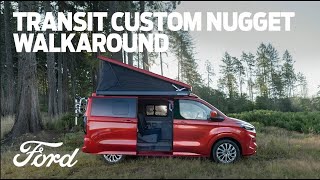 AllNew Ford Transit Custom Nugget  Walkaround [upl. by Atinuhs]