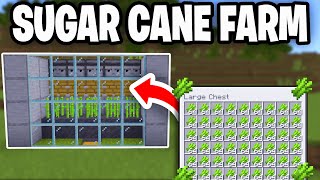 How To Make Sugarcane Farm In Minecraft 121 Java amp Bedrock  Easy Sugar Cane Farm [upl. by Smith]