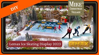 Create Your Own Lemax Christmas Village 2023  DIY Ice Skating Display [upl. by Eramat]