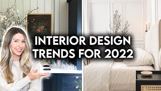 TOP 10 INTERIOR DESIGN  HOME DECOR TRENDS FOR 2022 [upl. by Zurc]