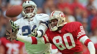 Jerry Rice A Football Life  Rivalry with Deion Sanders [upl. by Deth]