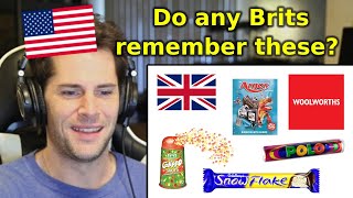 American Reacts to British Childhood Nostalgia [upl. by Jarus847]