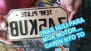 Making Temporary Plate Number for motorcycle without CuttingPlotter Machine [upl. by Semele705]