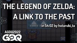 The Legend of Zelda A Link to the Past by hotarubita in 5402  AGDQ 2022 Online [upl. by Yenffad]