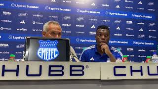 Rueda de prensa post partido Emelec VS Ind Del Valle [upl. by Aralk695]