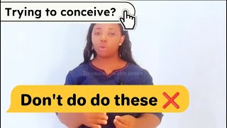 Dont do these when trying to get pregnant❌pregnancy [upl. by Aicilaanna482]