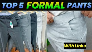 Best 5 Formal Pant  Best Formal Shirt Pant Combination  Formal Clothing Tips  Men Fashion [upl. by Torry]