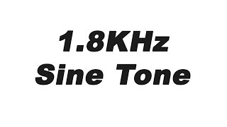 18KHz Sine Wave Test Tone [upl. by Susejedairam]