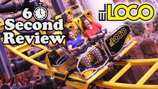 60 Second Review  El Loco at Adventuredome shorts [upl. by Trebleht]