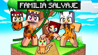 ¡FAMILIA SALVAJE en MINECRAFT 💖👨‍👩‍👧🦁 FAMILIAS vs FAMILIAS FranciscoGames [upl. by Rednaxela]