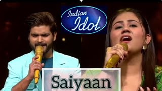 Salman Ali amp Aadya Mishra  Saiyaaan Song Indian Idol 14 Latest Performance salmanali adyamishra [upl. by Otte]