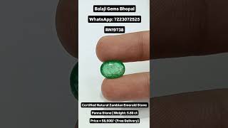 Certified Natural Zambian Emerald Stone Panna  Whatsapp 7223072525  shorts youtubeshorts [upl. by Xella952]