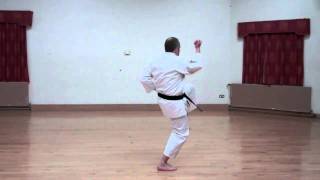 Wado Karate Pinan Yodan performed by Neil Pottinger [upl. by Ennailuj]