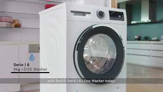 Experience Bosch  Series 6 9kg iDOS Front Load Washing Machine WGG244A0SG [upl. by Alisun681]