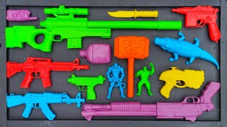 Membersihkan Nerf Ak47 Assault Rifle Shotgun Sniper Rifle Glock Pistol M16 Nerf gun Eps 131 [upl. by Mar]