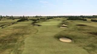 The Championship Course Flyover Hole 4  Hillocks [upl. by Cordelia]