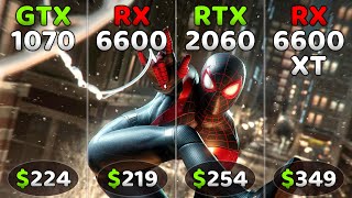 GTX 1070 vs RX 6600 vs RTX 2060 vs RX 6600 XT  Ultimate Comparison [upl. by Ayhdiv486]