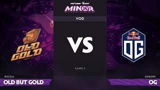 RU Old but Gold vs OG Game 2 StarLadder ImbaTV Dota 2 Minor Group Stage [upl. by Ahsiekat]