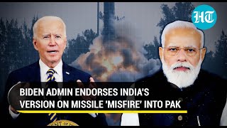 US makes statement on Indian missile landing in Pak Endorses Modi govts accidental version [upl. by Wyndham]