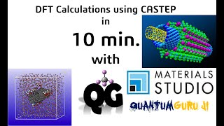 Calculations Using CASTEP tool in Materials Studio  Gaurav Jhaa [upl. by Notxam]