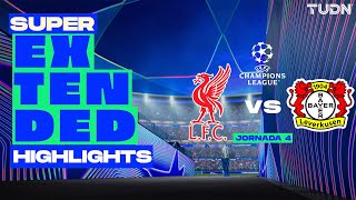 SUPER EXTENDED HIGHLIGHTS  Liverpool vs Bayer Leverkusen  UEFA Champions League 202425  J4 [upl. by Notlem]