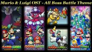 Mario amp Luigi OST  All Boss Battle Theme [upl. by Eecram]