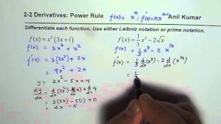 Solve Derivatives Using Prime Notation or Leibniz Why When and How [upl. by Jeb320]