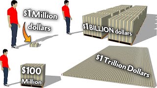 How Much is 1 Trillion dollars 1 Billion dollars 1 Million dollars [upl. by Hose]