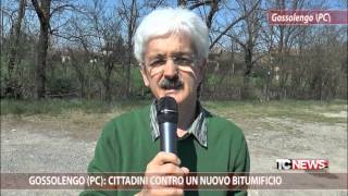 Gossolengo PC cittadini contro un nuovo bitumificio [upl. by Aynom]