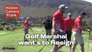 Golf Marshal to Resign Prank [upl. by Carlita]