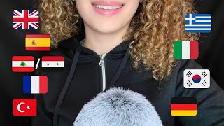 ASMR  Repeating Good Night 🙵 Sweet Dreams in Different Languages ✨ wFluffy Mic Scratcing [upl. by Nnylamme]