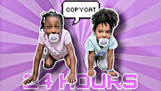 COPYING BABY SISTER FOR 24 HOURS 2 [upl. by Pradeep]