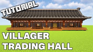 Aesthetic Villager Trading Hall  Minecraft Tutorial [upl. by Alrick229]