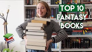 MY TOP 10 FAVORITE FANTASY BOOKS [upl. by Chaille728]