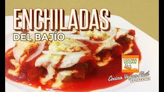 Enchiladas del Bajío  Cocina Vegan Fácil [upl. by Ora]